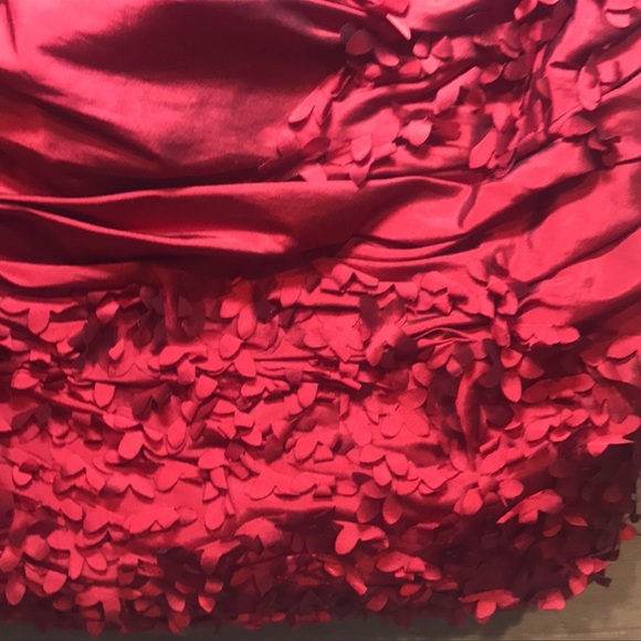 NWT JS Collections Red Flower Party Dress Women’s 10 - Picture 3 of 4